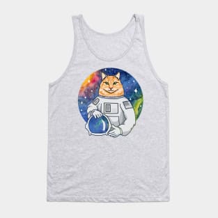 Catstronaut Cat Astronaut Tank Top